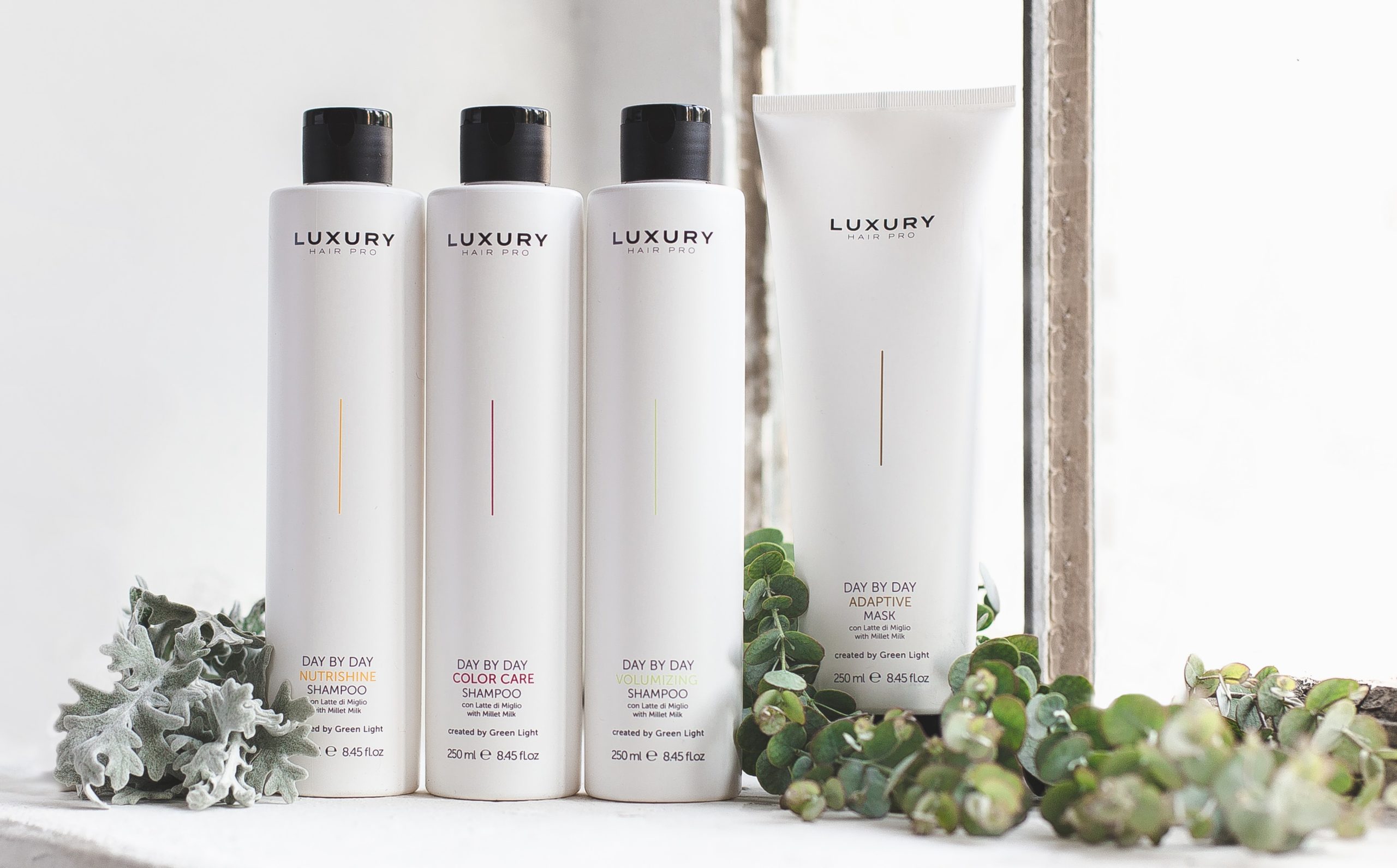 Day by Day di Luxury Hair Care: shampoo più maschera capelli.